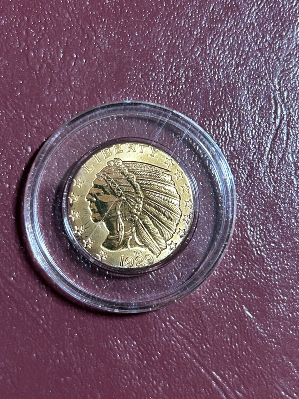 National Collector’s Mint 1929 INDIAN HEAD Tribute PROOF C I COPY COLLECTOR COIN